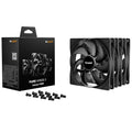 be quiet! Pure Wings 3 vifte 140 mm PWM 3-pack svart forfra