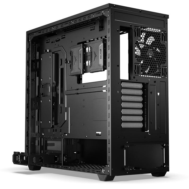 detalj av tempered glass sidepanel på be quiet! Shadow Base 800 DX