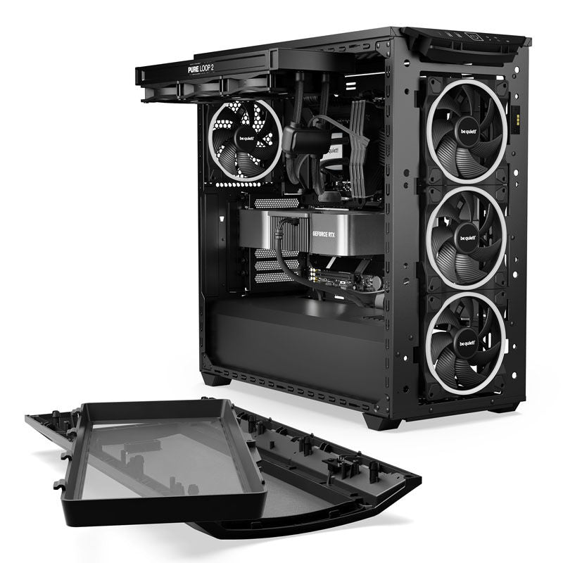 be quiet! Shadow Base 800 FX kabinett sidepanel i glass