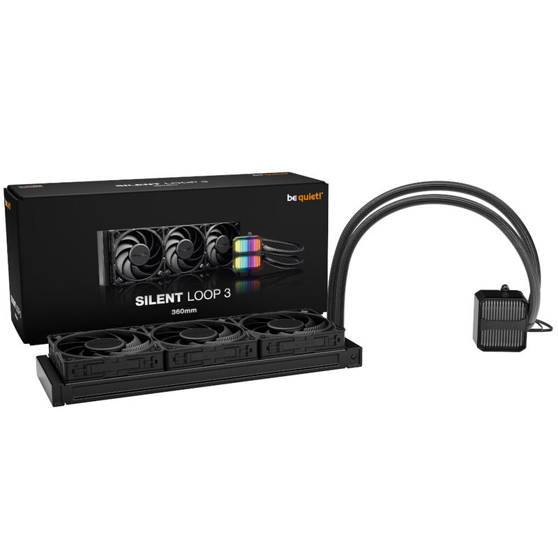 be quiet! Silent Loop 3 AIO vannkjøling 360 mm ARGB svart ARGB belysning