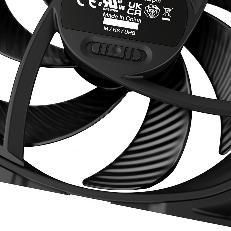 be quiet! Silent Wings 4 Pro PWM vifte 120 mm svart montert i PC-kabinett