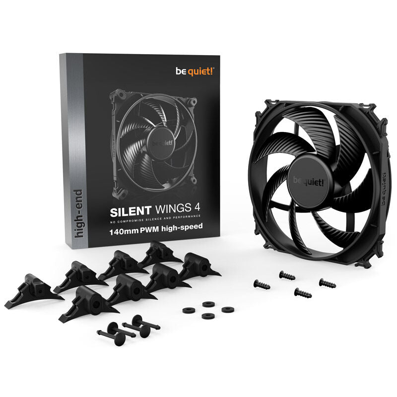 be quiet! Silent Wings 4 PWM vifte 140 mm High Speed svart montert i PC