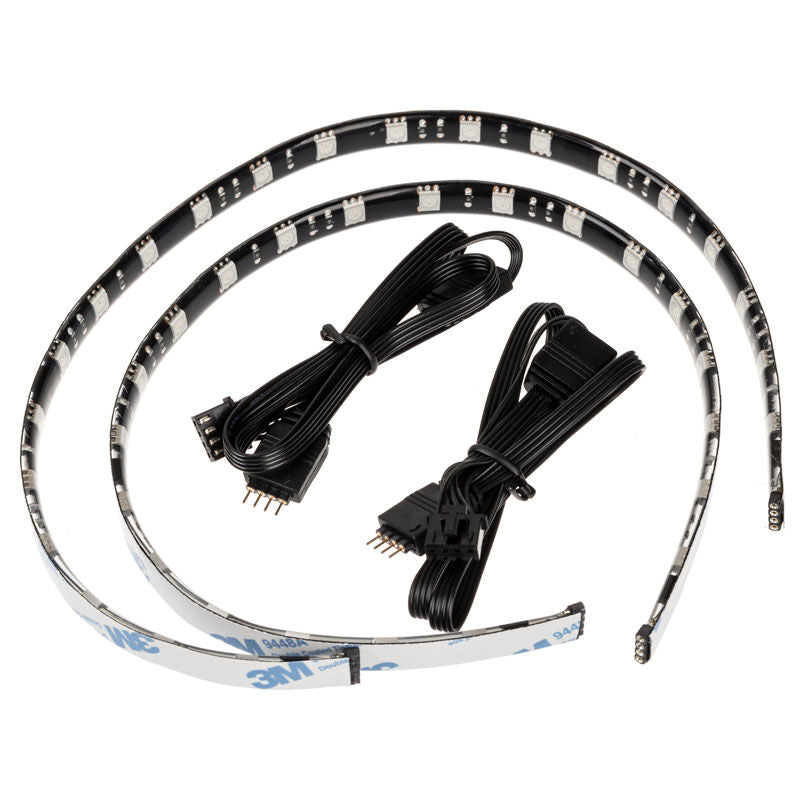 BitFenix Alchemy 2.0 Magnetic RGB LED-strip nærbilde av LED