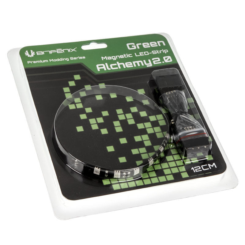 BitFenix Alchemy 2.0 Magnetic LED-strip nærbilde av LED-lys