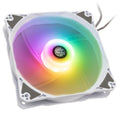 Bitspower Notos 120 mm ARGB vifte PWM hvit forfra