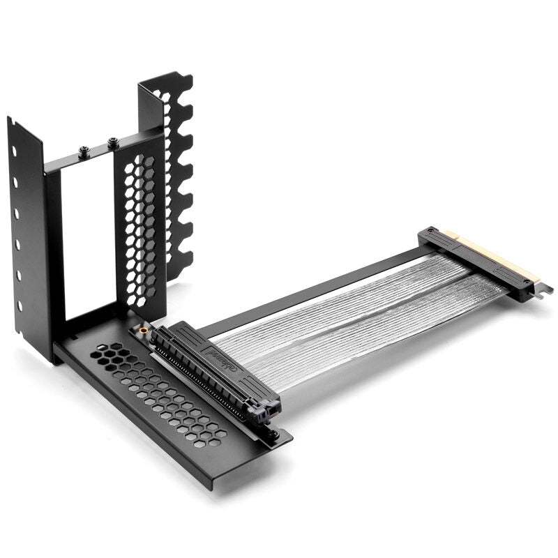 CableMod Vertical PCI-e Bracket PCIe 4.0 HDMI + DisplayPort svart forfra