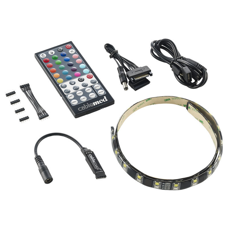 CableMod WideBeam Hybrid LED-belysning 60 cm RGB/W bakside