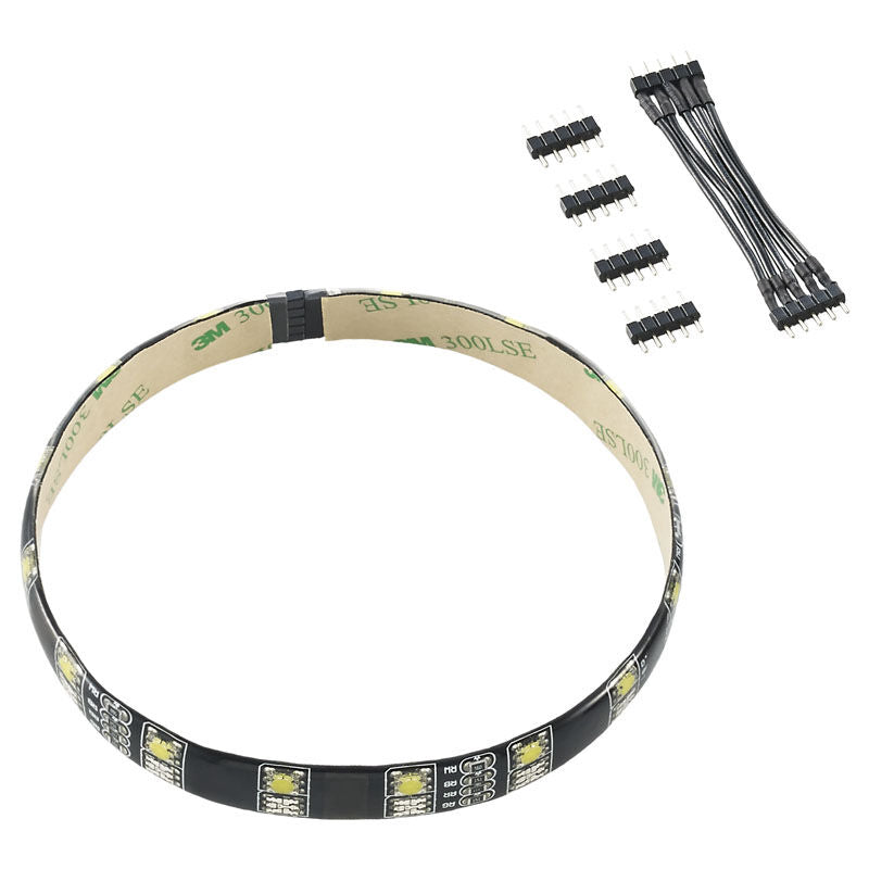 CableMod WideBeam Hybrid LED Strip 30 cm RGB W bakside