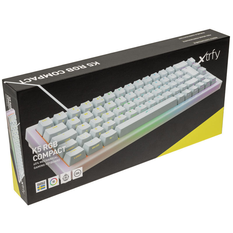 Cherry Xtrfy K5 TKL gamingtastatur 65% RGB Kailh Red - Cherry Xtrfy