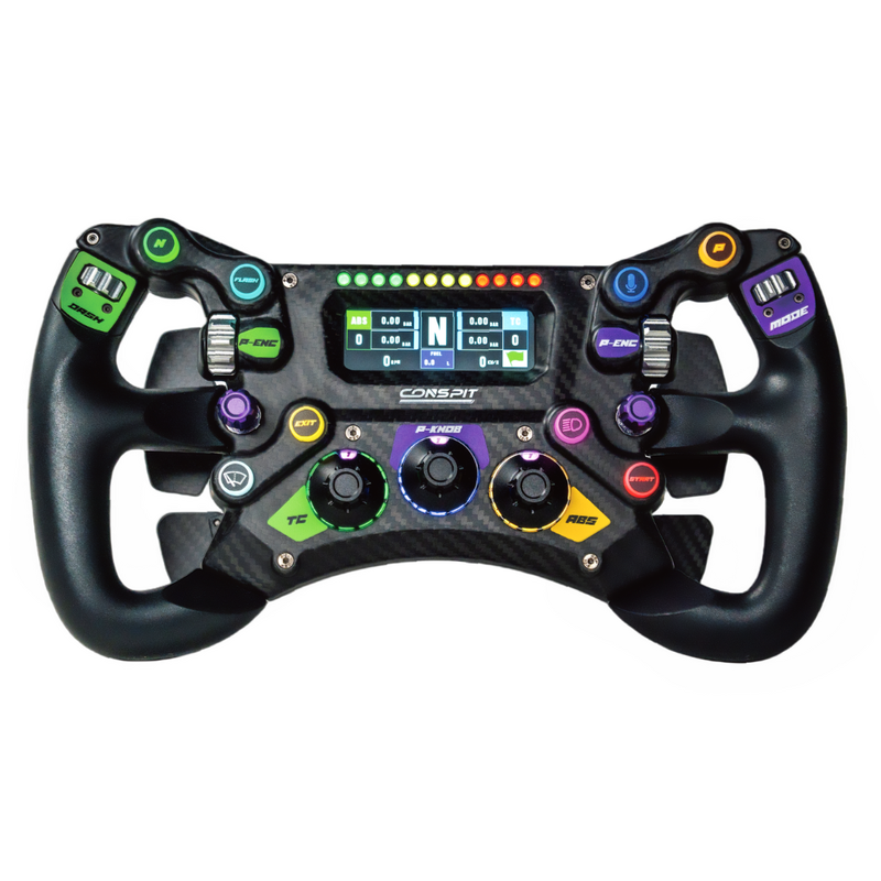 Conspit 300GT Wheel simracingratt karbon/aluminium svart bakside