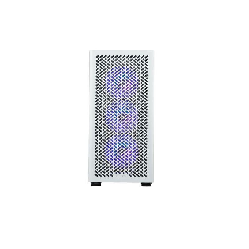 Detalj av Cooler Master Elite 502 ARGB kabinett ARGB-vifte