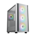 Cooler Master MasterBox 600 ARGB kabinett hvit forfra