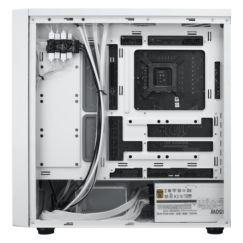 Cooler Master MasterBox 600 ARGB kabinett hvit RGB-belysning
