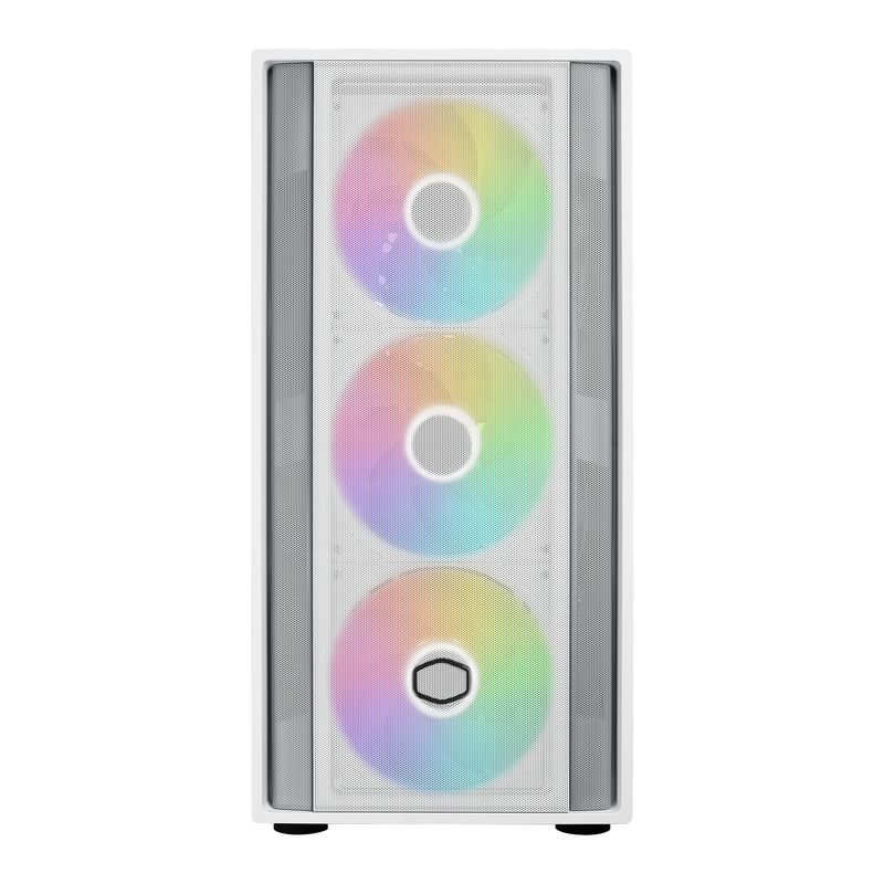 Cooler Master MasterBox 600 ARGB kabinett hvit sidepanel i herdet glass
