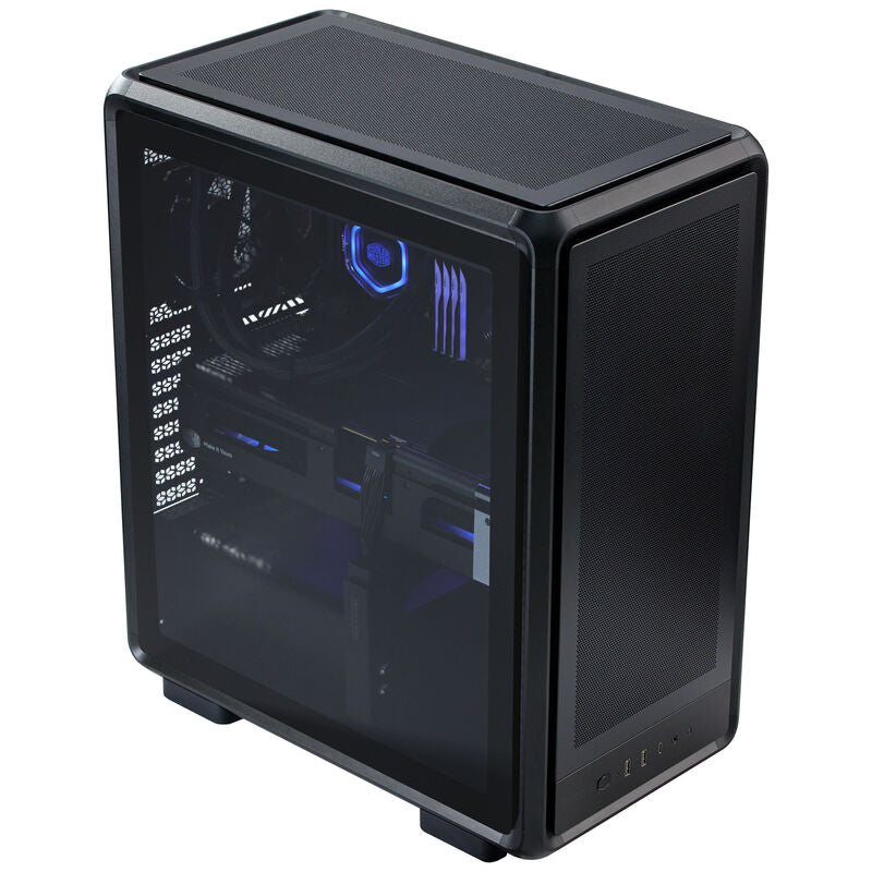 Cooler Master MasterFrame 500 Mesh kabinett oversikt over I/O-porter