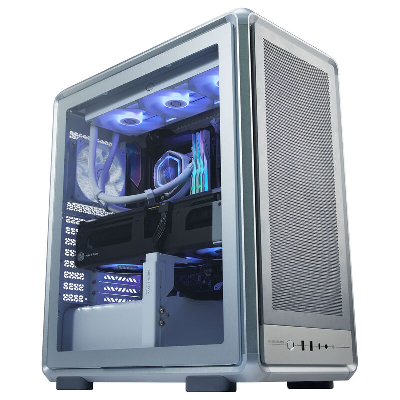Cooler Master MasterLiquid 360 Atmos 2 Pixel LED AIO nærbilde av vifte