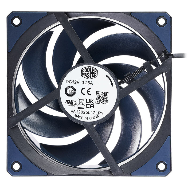 Montert Cooler Master Mobius 120 vifte 120 mm PWM svart i PC