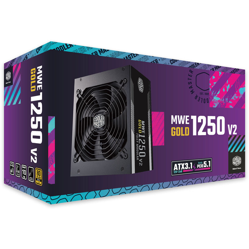 Pakking av Cooler Master MWE V2 strømforsyning