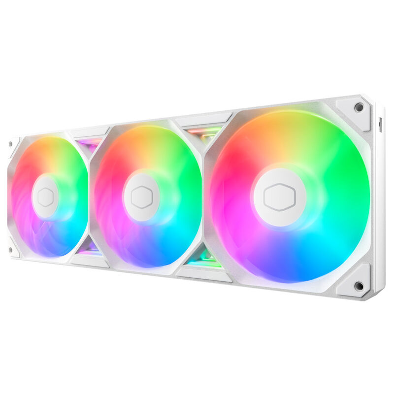 Cooler Master SickleFlow Edge 360 ARGB viftesett 3x120 mm svart detalj av ARGB Halo-ring