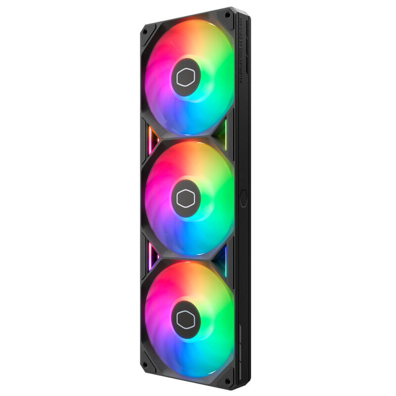 Cooler Master SickleFlow Edge 360 ARGB viftesett 3x120 mm svart nærbilde av vifteblader