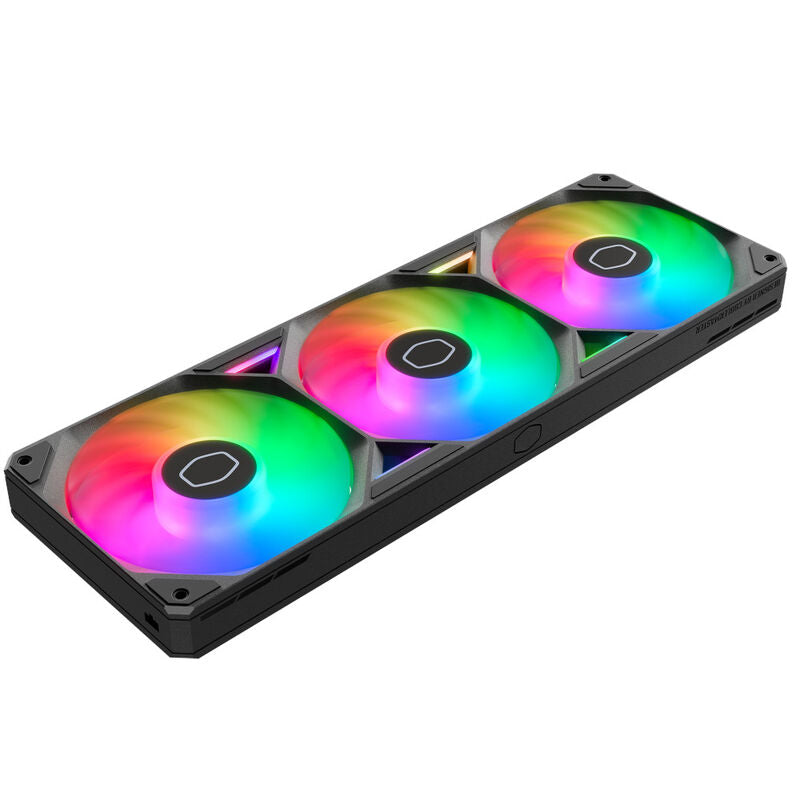 Cooler Master SickleFlow Edge 360 ARGB viftesett 3x120 mm svart med medfølgende kontroller