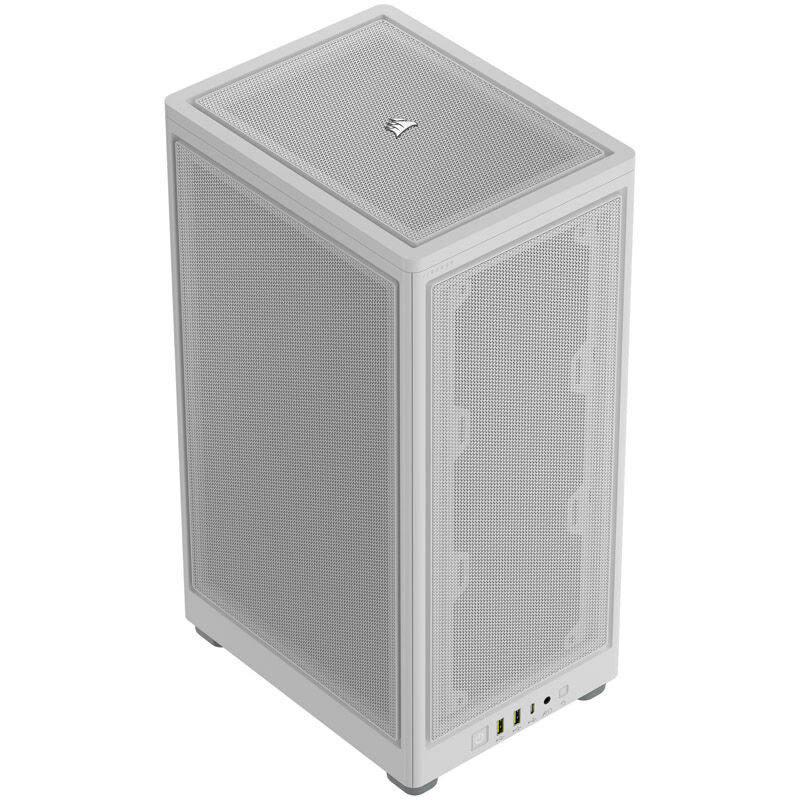Corsair 2000D Airflow Mini-ITX kabinett mesh hvit bakside