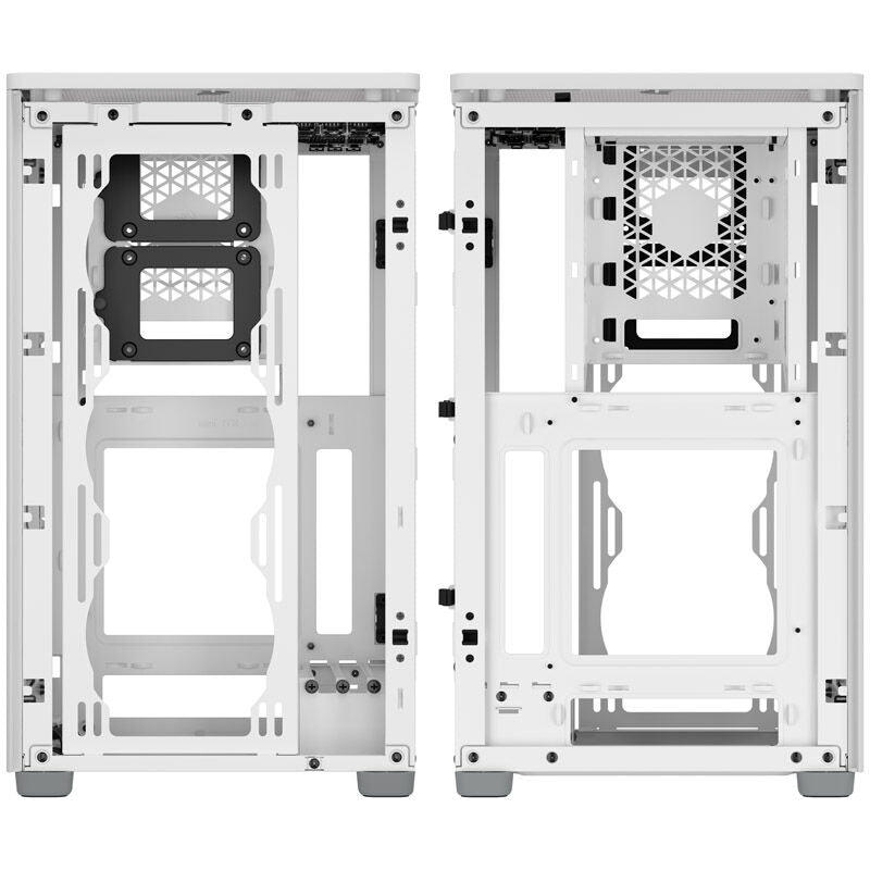 Corsair 2000D Airflow Mini-ITX kabinett mesh hvit intern layout