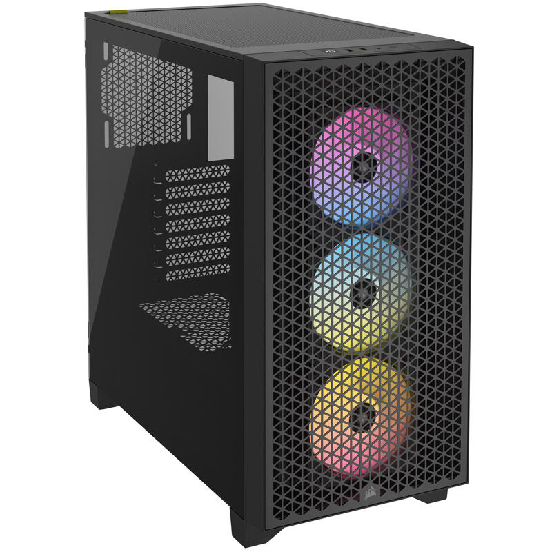 Corsair 3000D Airflow RGB kabinett midtårn svart bakside
