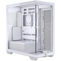 Corsair 3500X kabinett midtårn E-ATX herdet glass hvit forfra