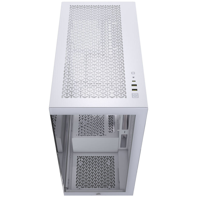 Corsair 3500X kabinett montert med komponenter