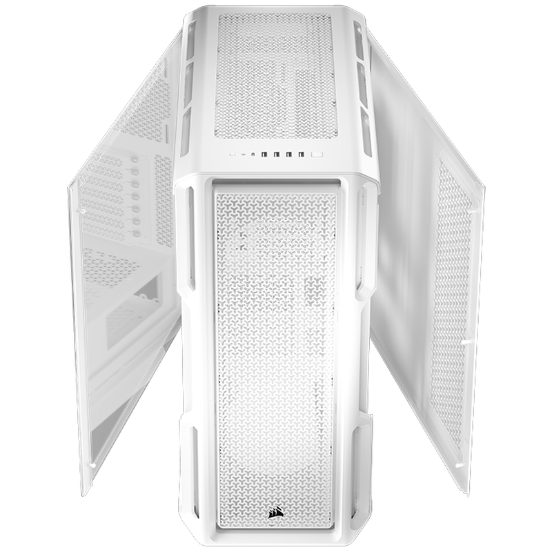 Corsair 5000T kabinett med åpnet sidepanel