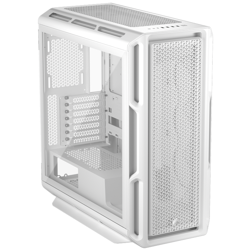 Corsair 5000T kabinett midtårn ATX herdet glass hvit bakside