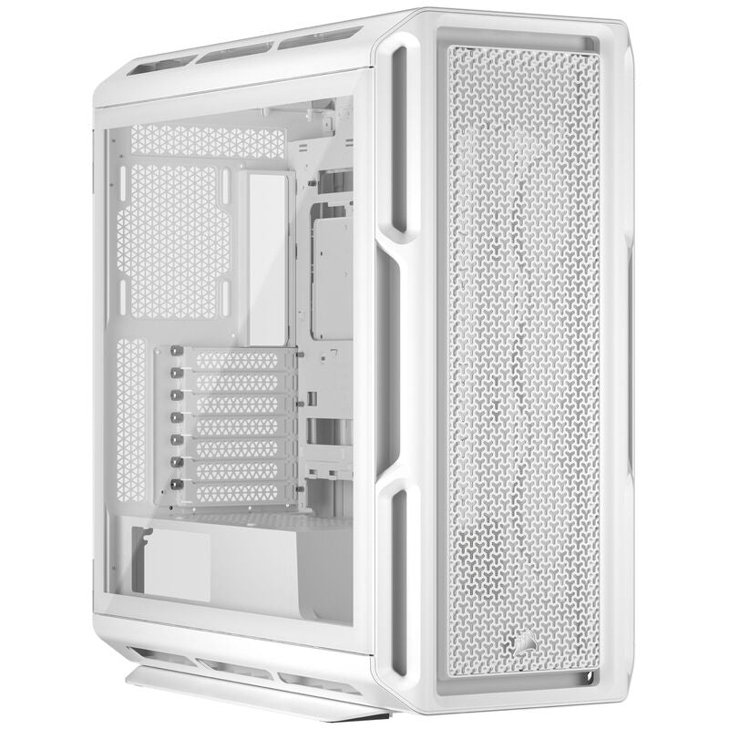 Corsair 5000T kabinett midtårn ATX herdet glass hvit forfra