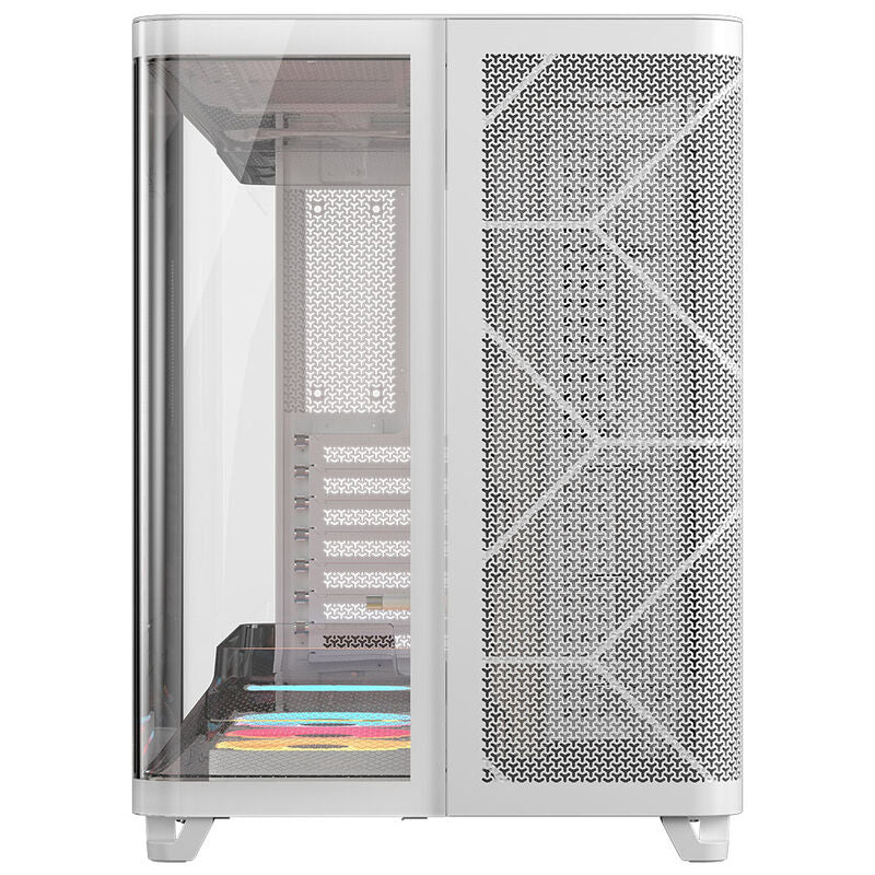 Corsair AIR 5400 LX-R LINK kabinett midtårn RGB hvit bakside