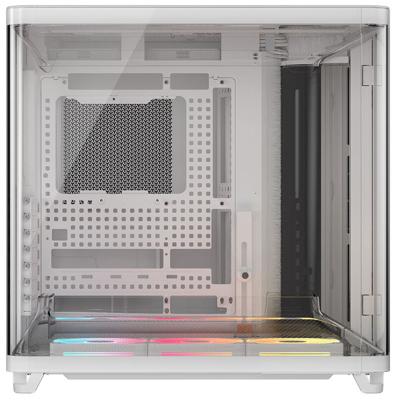 Detaljbilde av Corsair AIR 5400 LX-R LINK kabinett midtårn RGB hvit