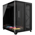 Corsair AIR 5400 LX-R LINK kabinett midtårn RGB herdet glass svart forfra