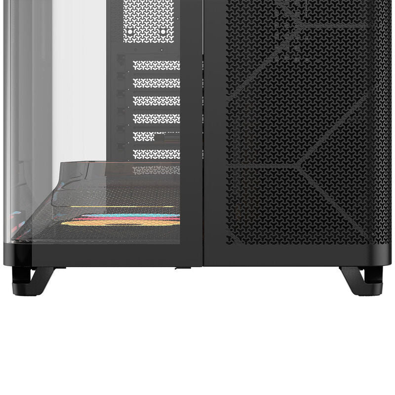 Corsair AIR 5400 LX-R LINK kabinett med ventilatorer i drift