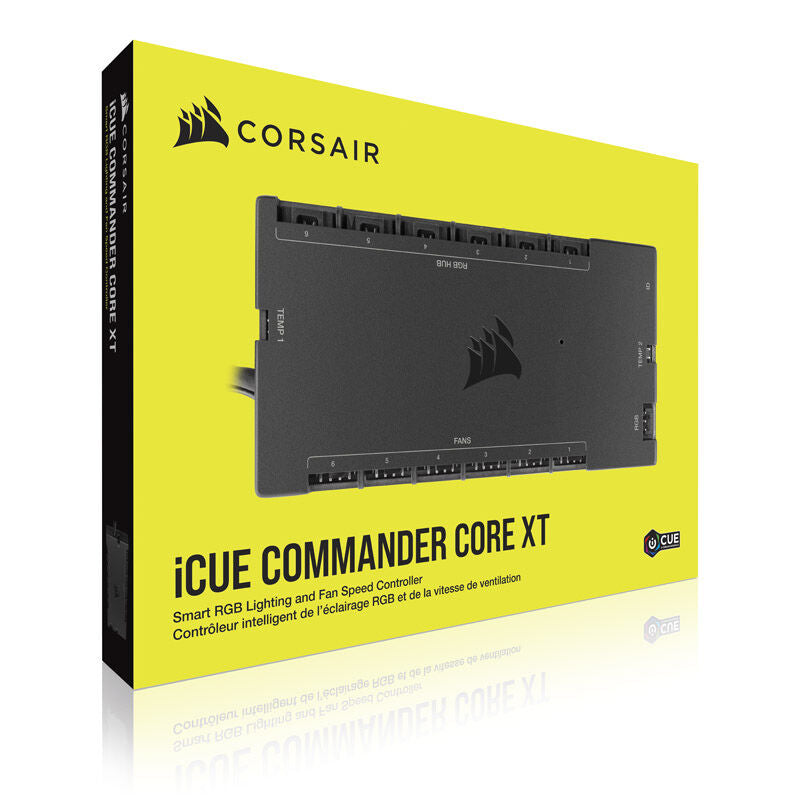 Oversikt over Corsair Commander Core XT RGB LED-kontroller viftehub
