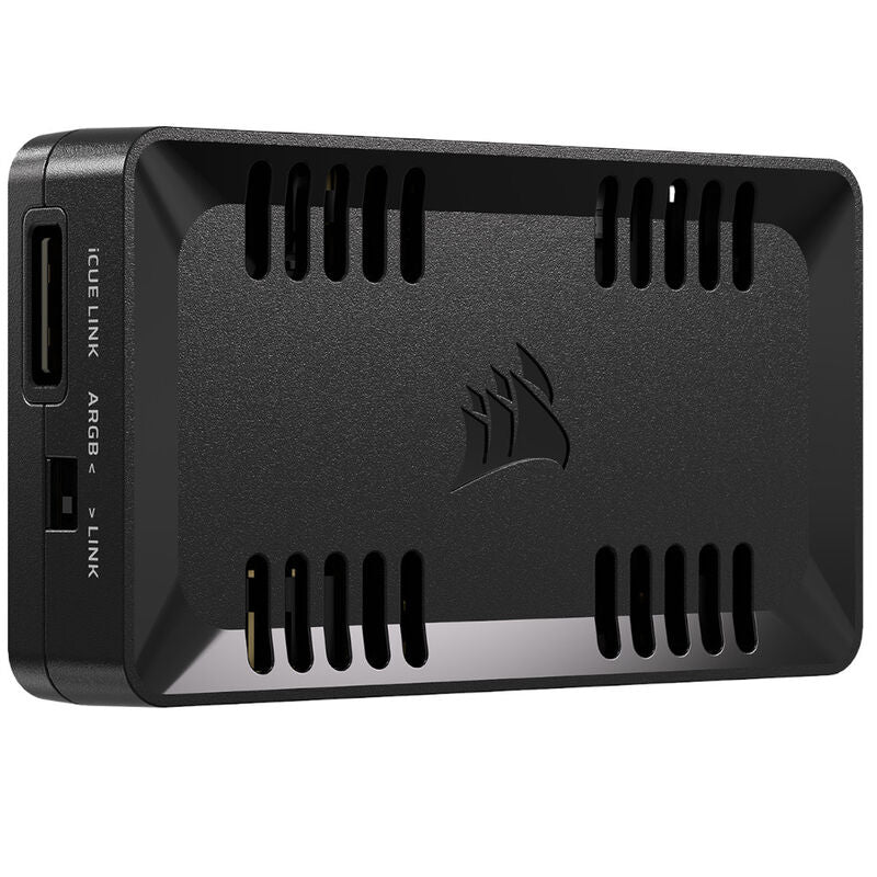 Corsair Commander Duo ARGB viftestyring iCUE LINK svart forfra