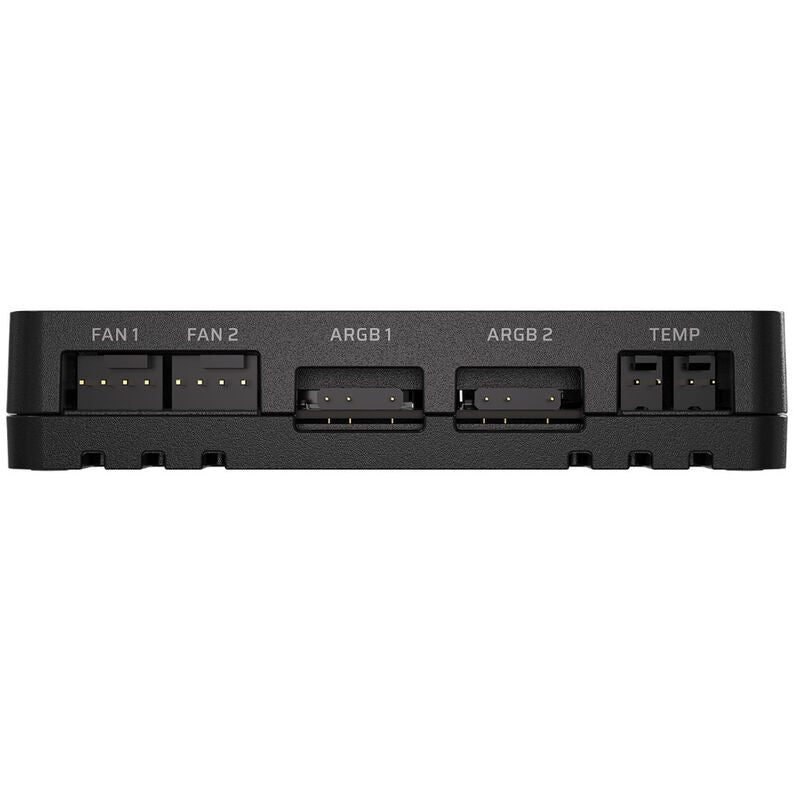 Corsair Commander Duo ARGB viftestyring iCUE LINK svart oversikt over kontroller