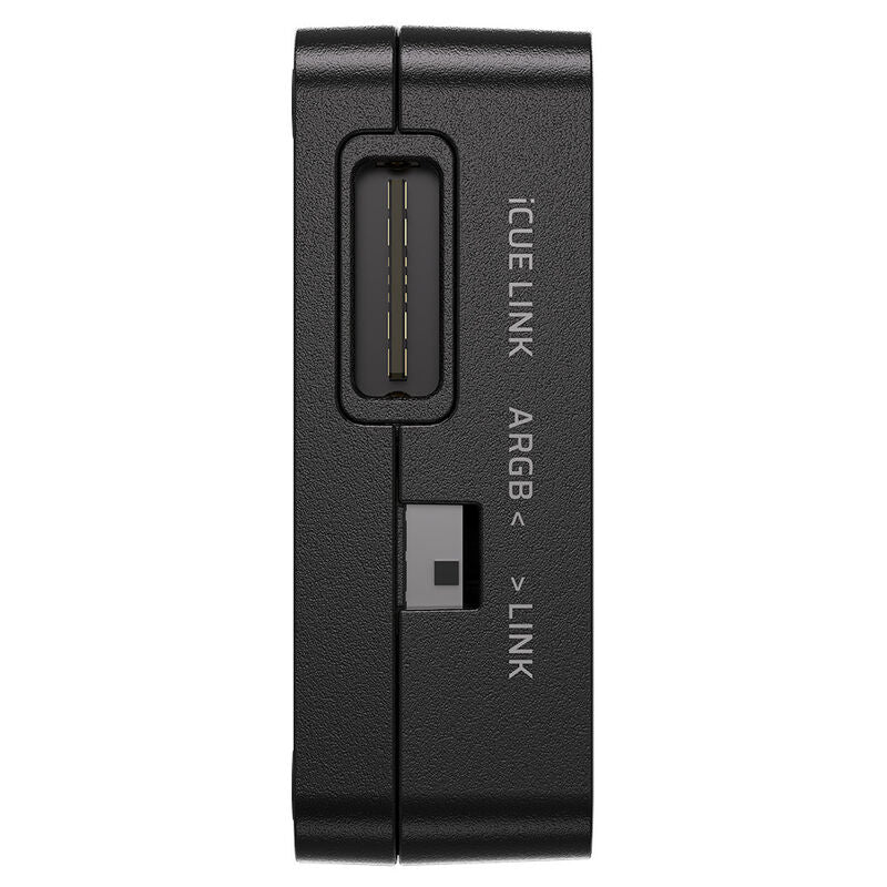 Corsair Commander Duo ARGB viftestyring iCUE LINK svart sideprofil