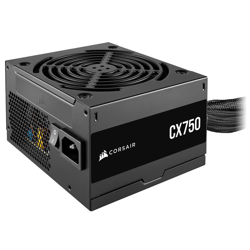 Corsair CX750 strømforsyning 750 W 80 PLUS Bronze forfra