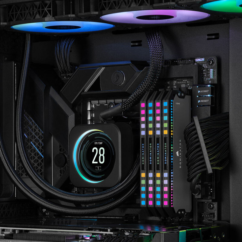 Corsair Dominator Platinum RGB DDR5-6000 CL30 RAM 64 GB EXPO sideprofil