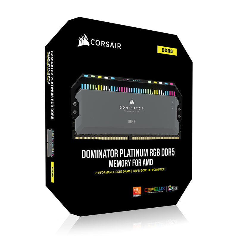 Corsair Dominator Platinum RGB DDR5-6000 CL30 RAM 64 GB EXPO i RGB-lys
