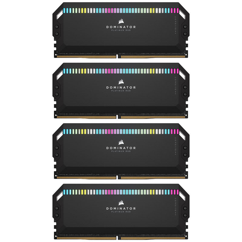 Detalj av Corsair Dominator Platinum RGB DDR5-6400 CL32 RAM 64 GB
