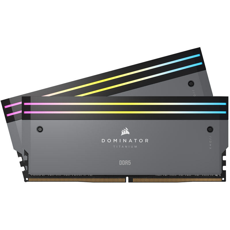 Corsair Dominator Titanium DDR5-6000 CL30 RGB RAM 64 GB grå bakside