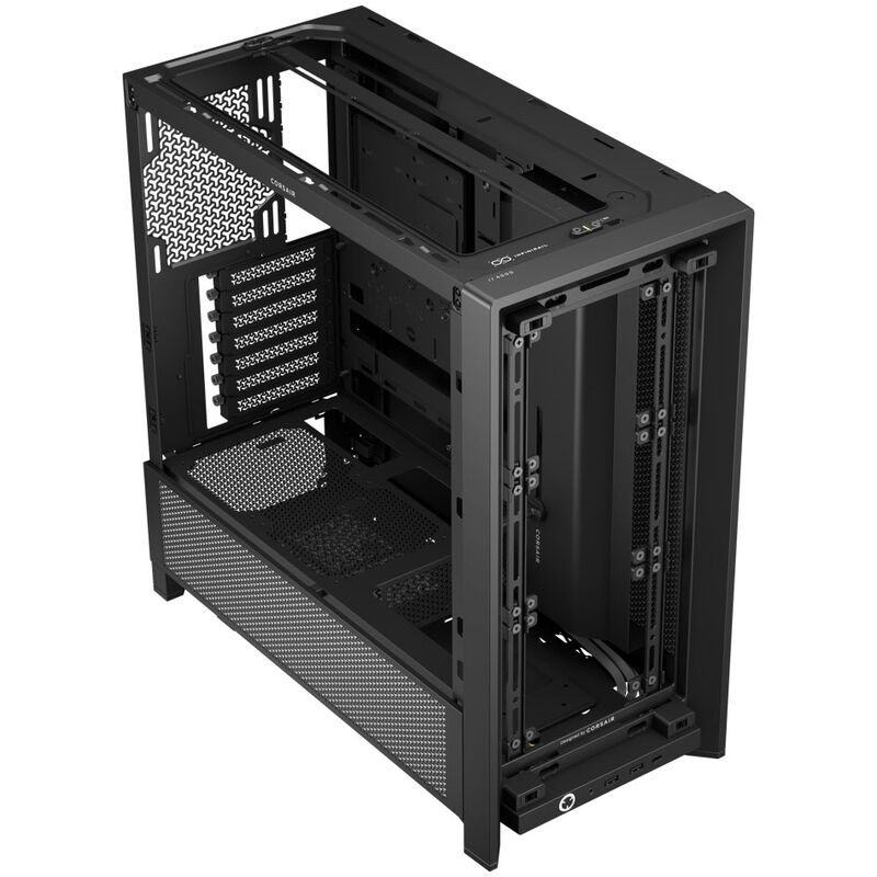 Corsair Frame 4000D kabinett midtårn E-ATX herdet glass svart bakside