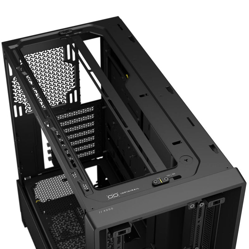 Corsair Frame 4000D kabinett midtårn E-ATX herdet glass svart detalj av herdet glass