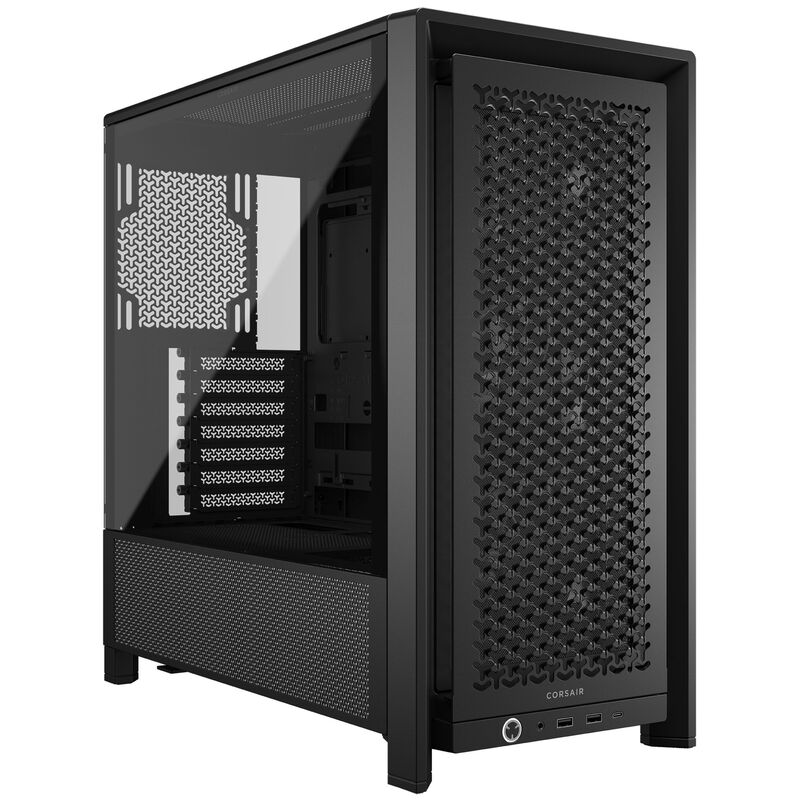 Corsair Frame 4000D RS kabinett midtårn E-ATX herdet glass svart forfra