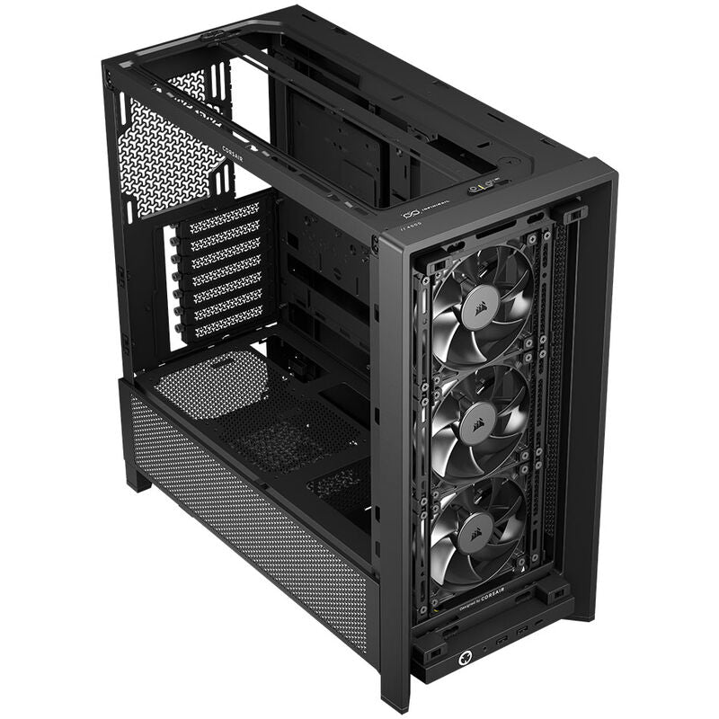 Corsair Frame 4000D RS kabinett midtårn E-ATX herdet glass svart bakside